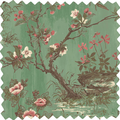 Rivington Moss Green Velvet Fabric