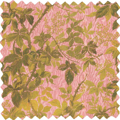 Tropic Sunset Pink Velvet Fabric