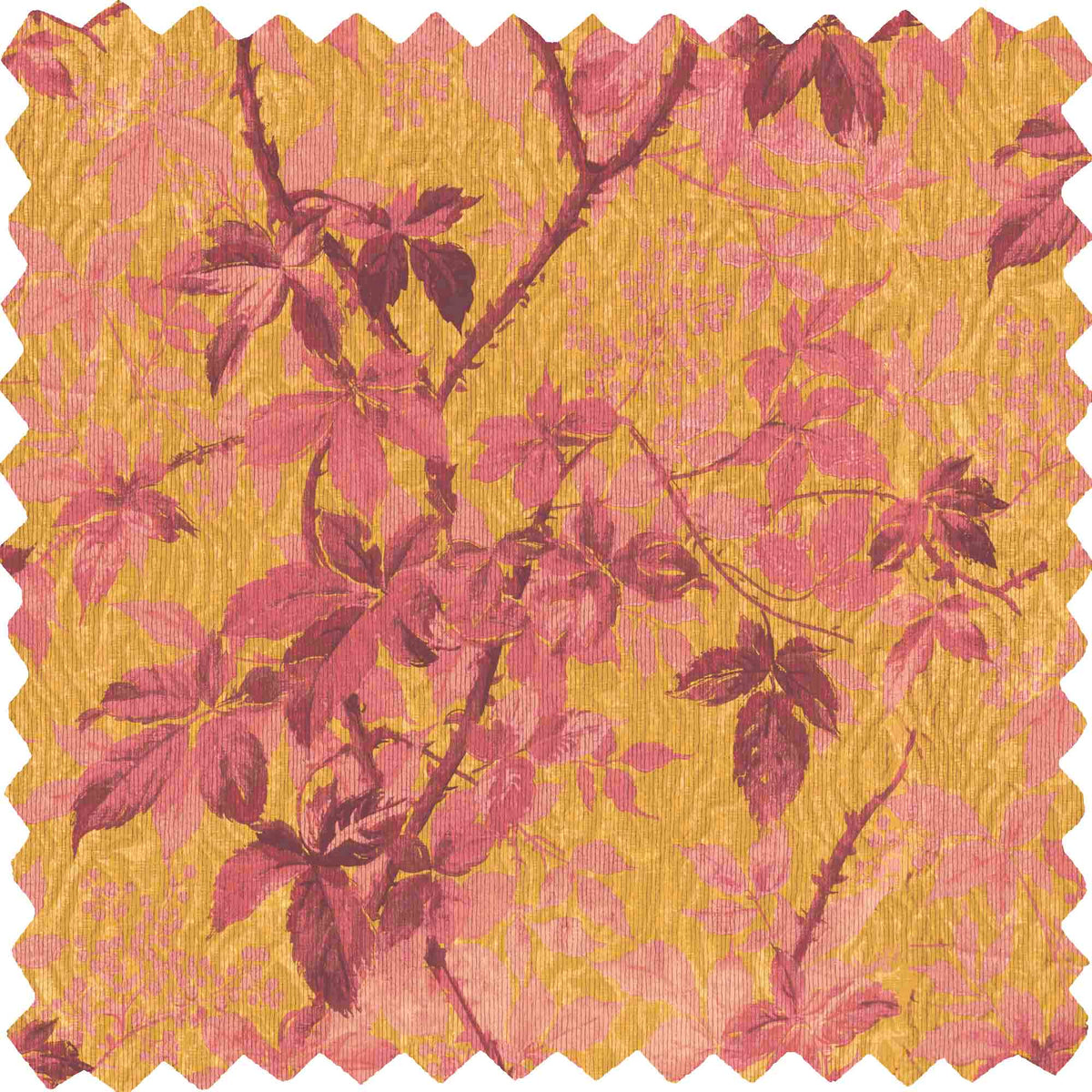 Tropic Sunset Orange Velvet Fabric
