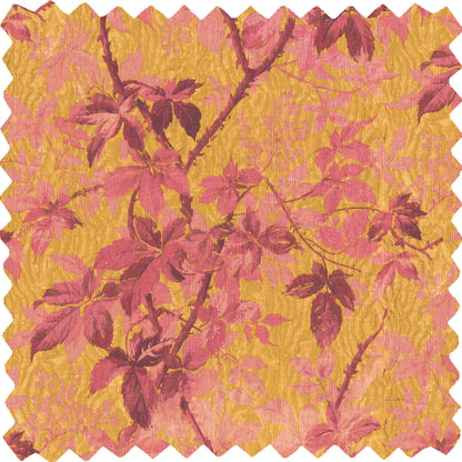 Tropic Sunset Orange Velvet Fabric