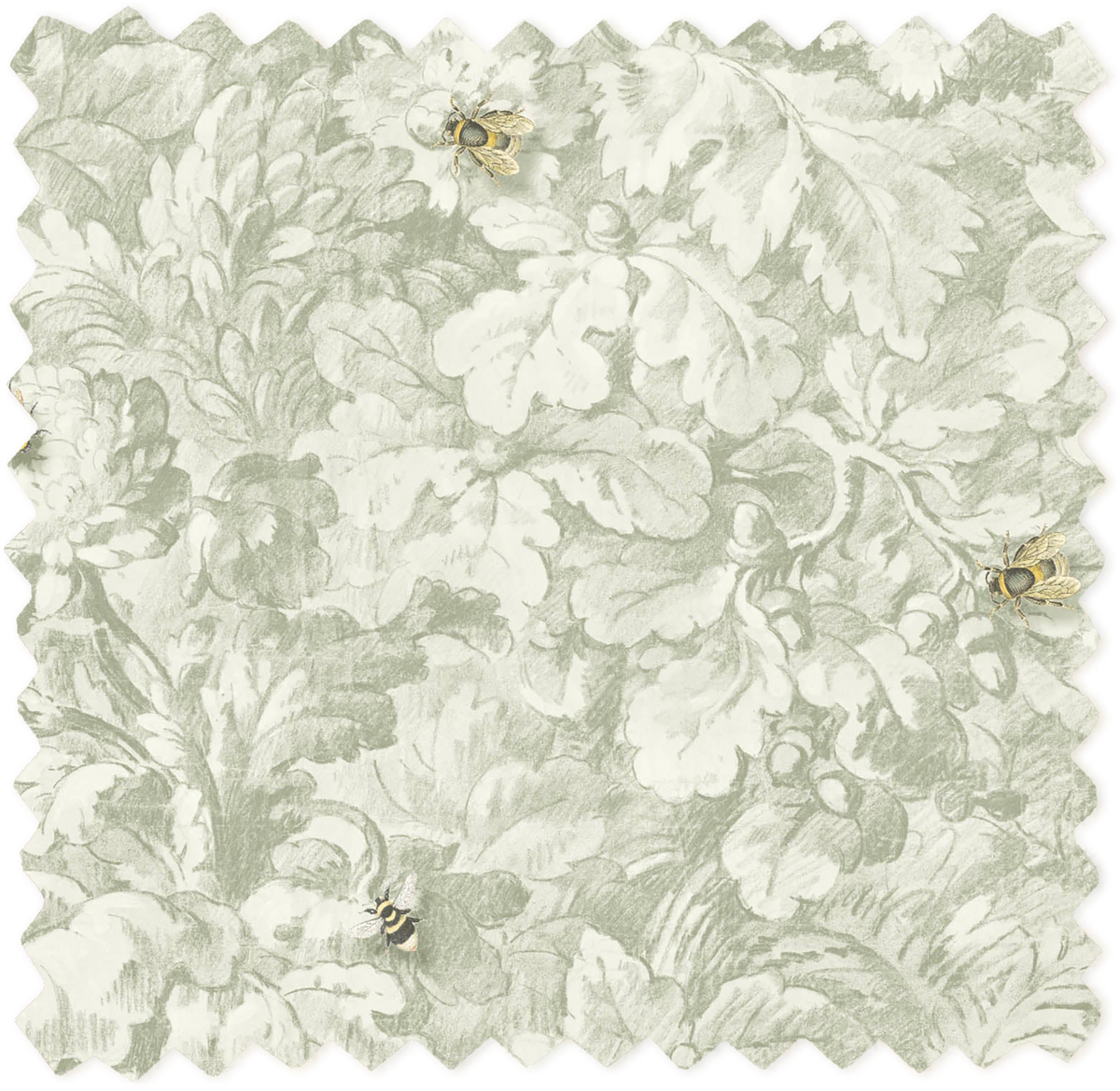 Busy Bee Bracken Linen Fabric