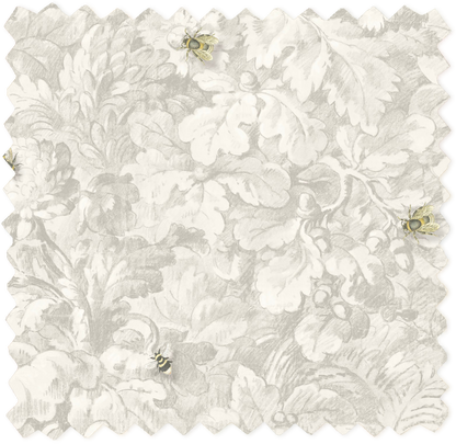 Busy Bee Natural Velvet Fabric
