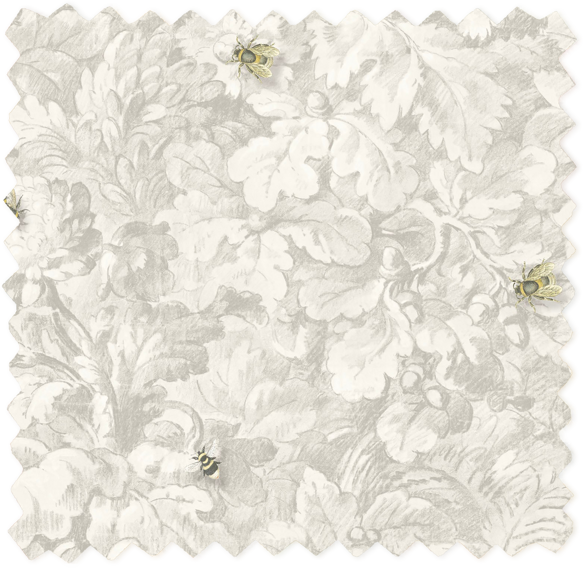 Busy Bee Natural Linen Fabric