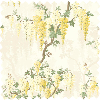 Wisteria Lemon Velvet Fabric