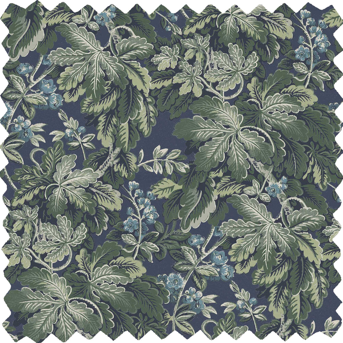 Avar Reservoir Blue Linen Fabric