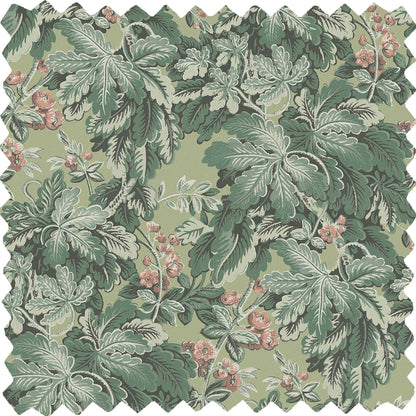 Avar Bracken Green Linen Fabric