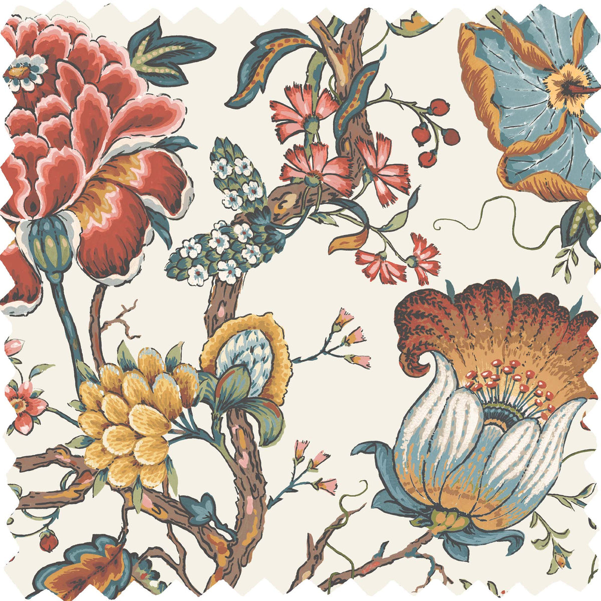 Arcadia Magnolia Linen Fabric