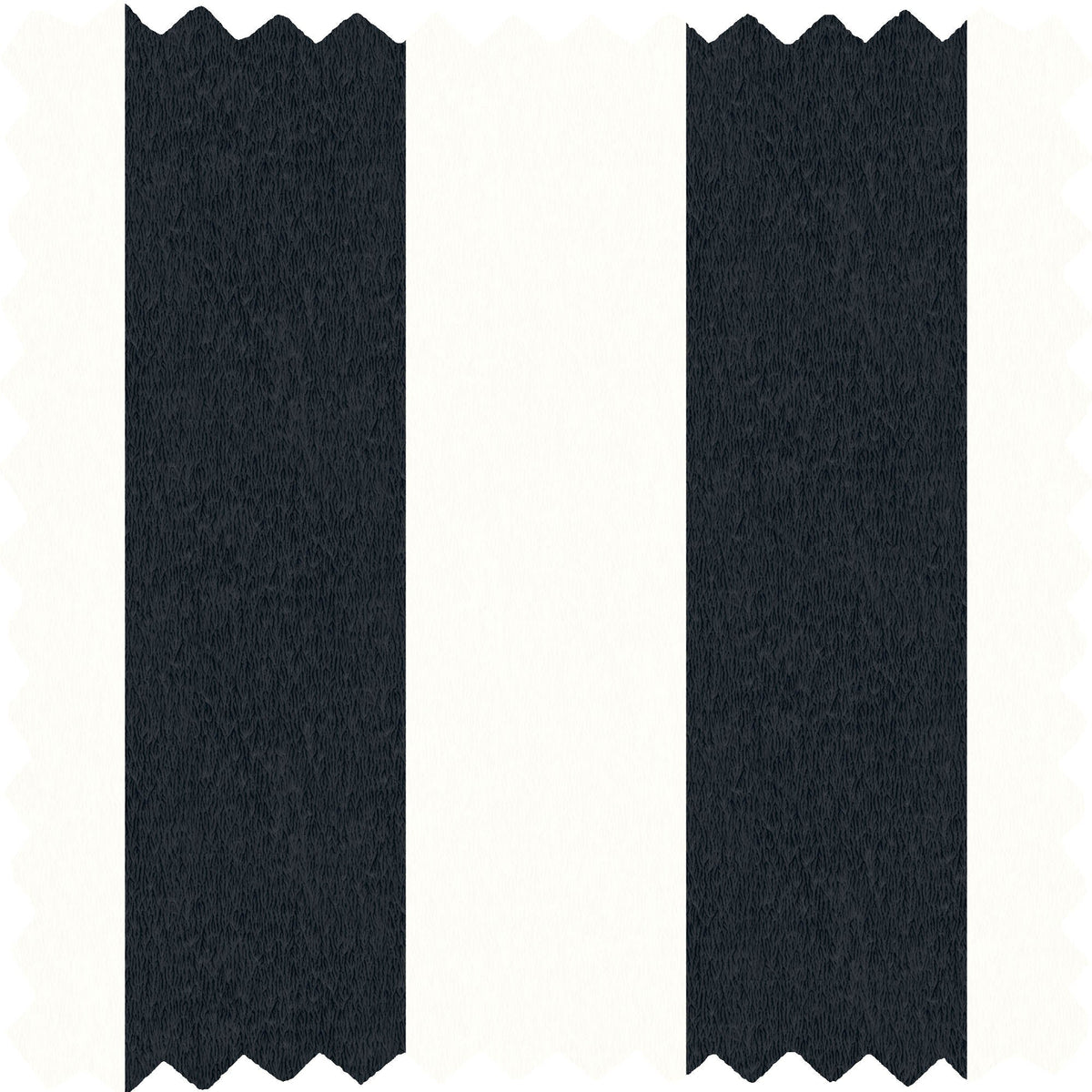 Awning Stripe Monochrome Linen Fabric