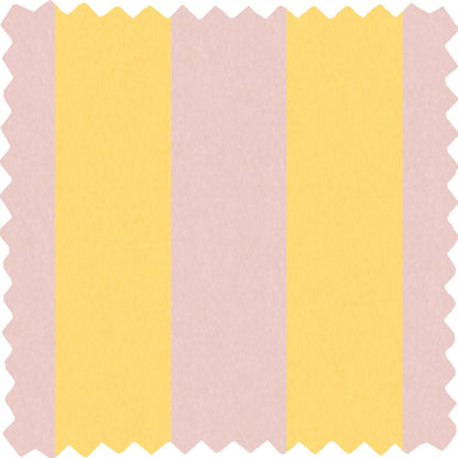 Awning Stripe Lemon Sherbet Linen Fabric