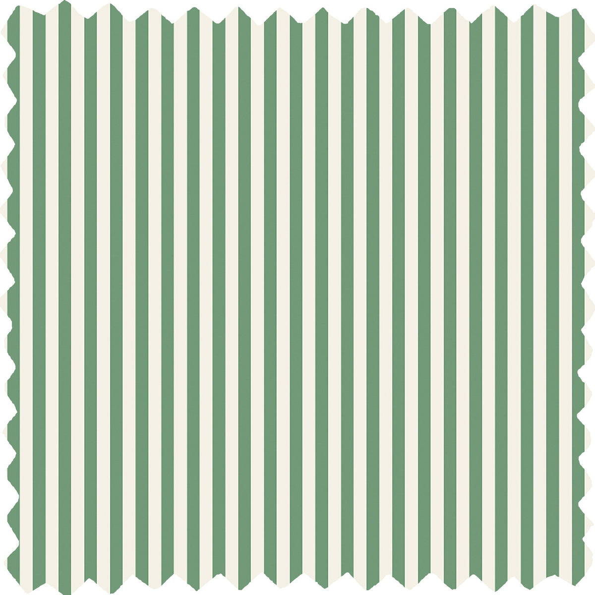 Matchstick Stripe Green/Magnolia Linen Fabric