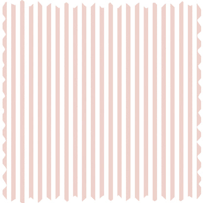 Matchstick Stripe Blush Pink Linen Fabric