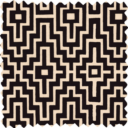 Ankara in Soot Velvet Fabric