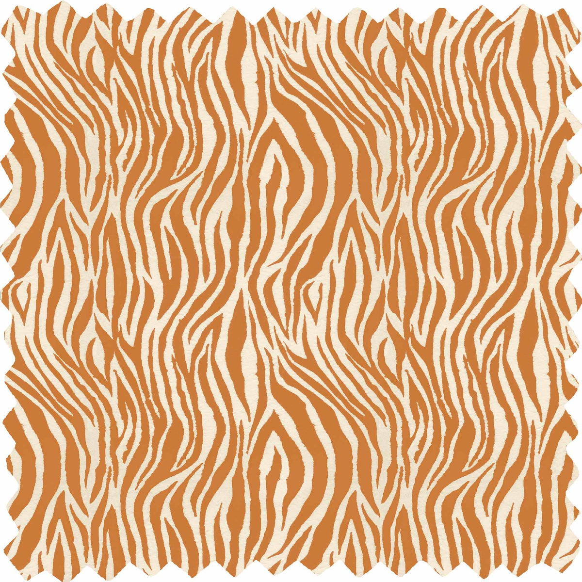Debra Zebra Ginger Linen Fabric