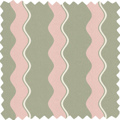 Cari Wave Bracken Linen Fabric