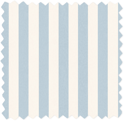 Jockey Stripe Powder Blue Linen Fabric
