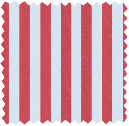 Jockey Stripe Helter Skelter Red Linen Fabric