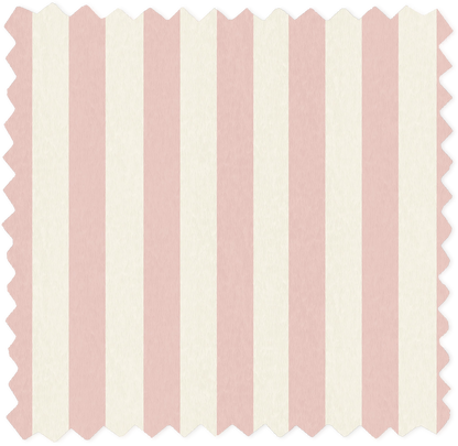 Jockey Stripe Pink Cloud Linen Fabric