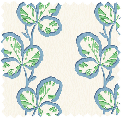 Paddy Denim Green Linen Fabric