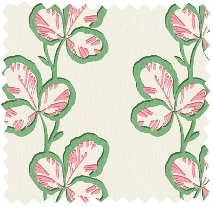 Paddy Moss Pink Linen Fabric