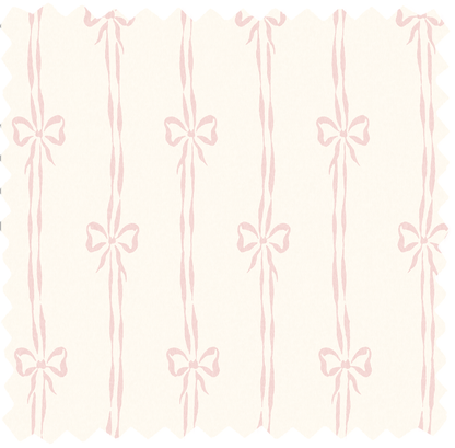 Bow Peep Pink Cloud Linen Fabric