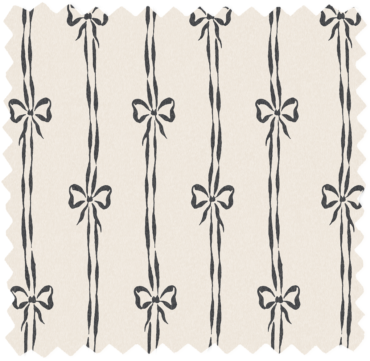 Bow Peep Charcoal Linen Fabric