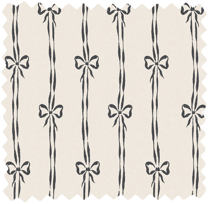 Bow Peep Charcoal Linen Fabric