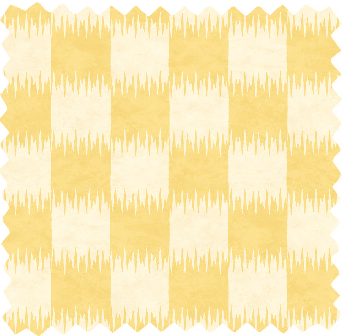 Checkmate Daffodil Yellow Linen Fabric