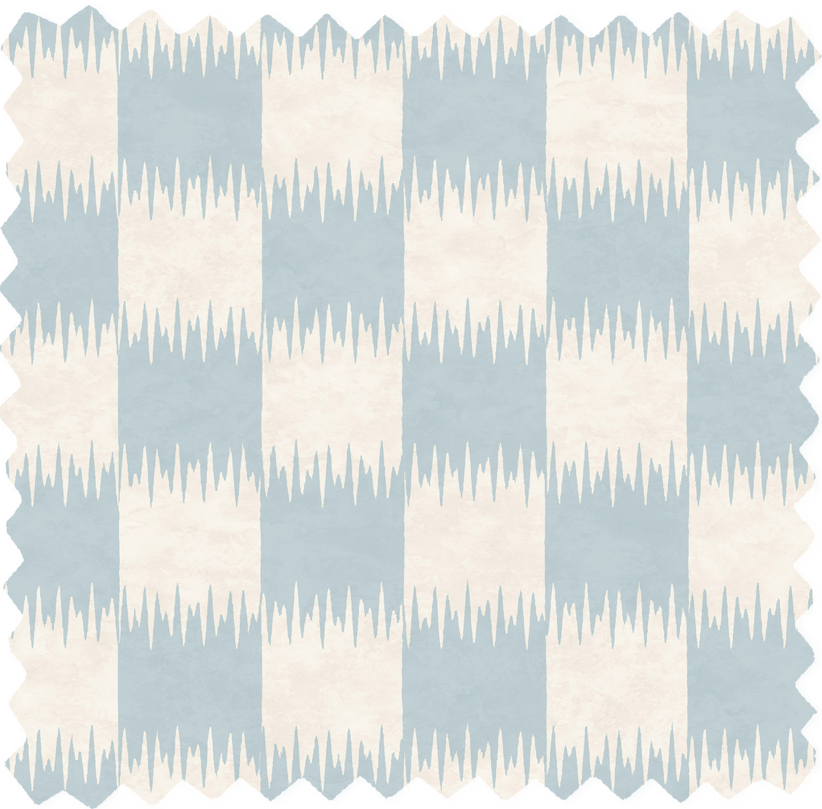 Checkmate Powder Blue Linen Fabric