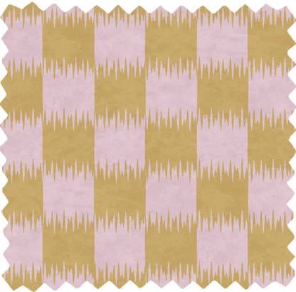 Checkmate Pistachio Cream Linen Fabric