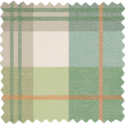 Tartanowski Olive Green Linen Fabric