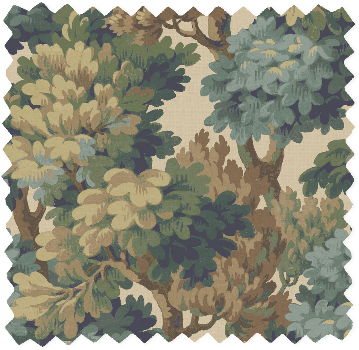 Ennerdale Forest Green Linen Fabric