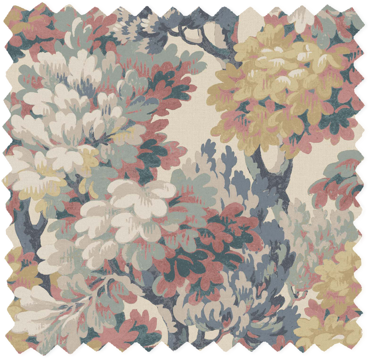 Ennerdale Dusky Bloom Linen Fabric