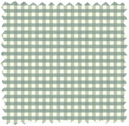 Vichy Check Hunter Green Linen Fabric