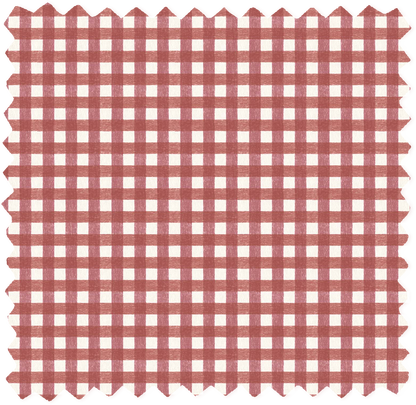 Vichy Check Bramble Linen Fabric