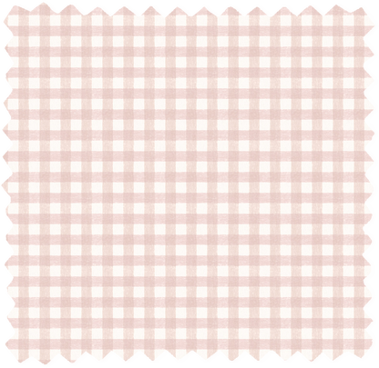 Vichy Check Blush Linen Fabric