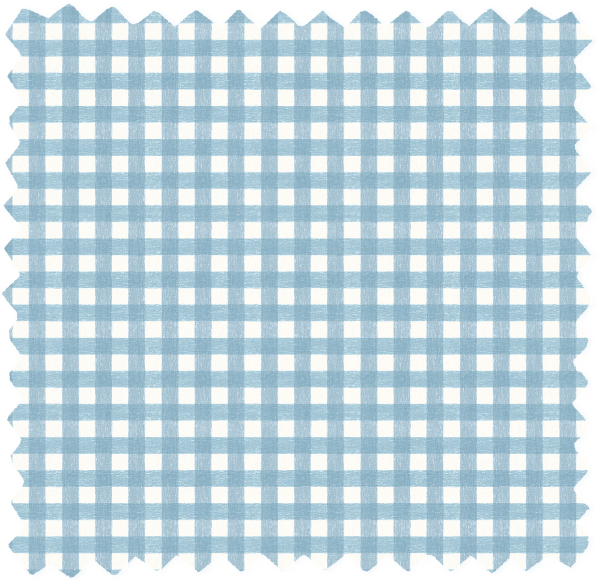 Vichy Check Sky Blue Linen Fabric