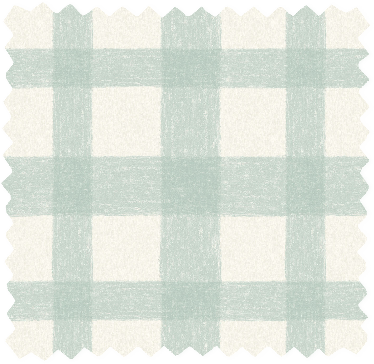 Buffalo Plaid Eau de Nil Linen Fabric