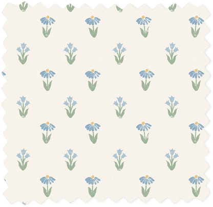 Lydia Cornflower Linen Fabric