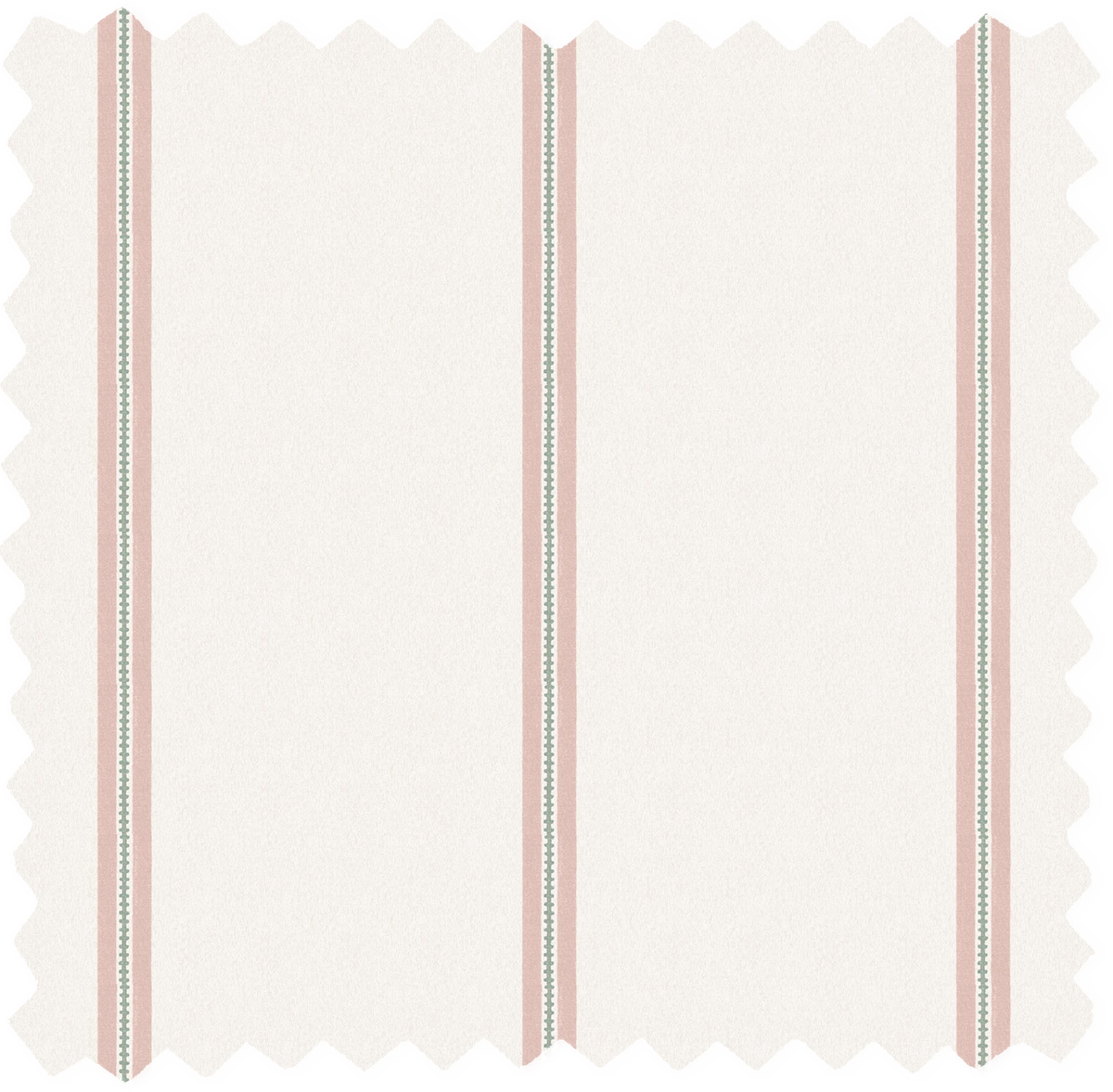 Ziggy Stripe Calamine Linen Fabric