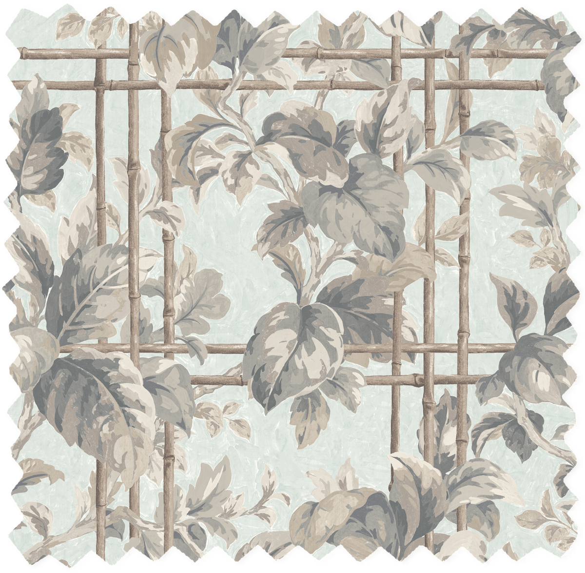 Verdant Trellis Celadon Velvet Fabric