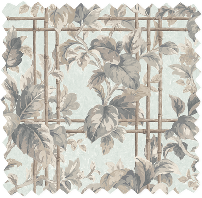 Verdant Trellis Celadon Velvet Fabric
