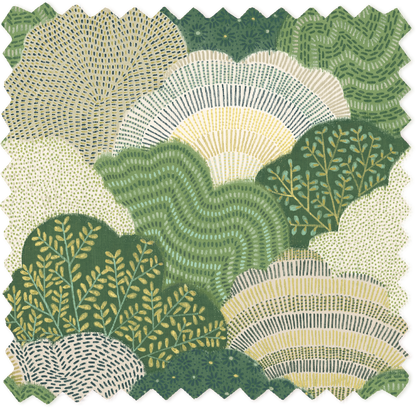 Fernshaw Evergreen Velvet Fabric