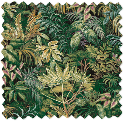 Palm House Lush Green Velvet Fabric