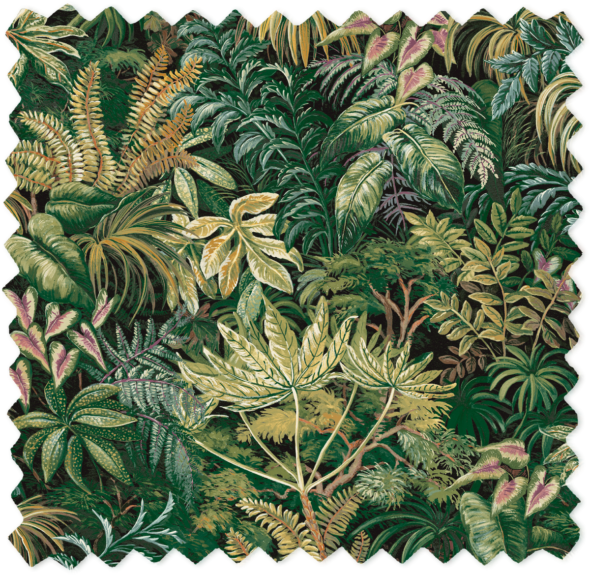 Palm House Lush Green Linen Fabric