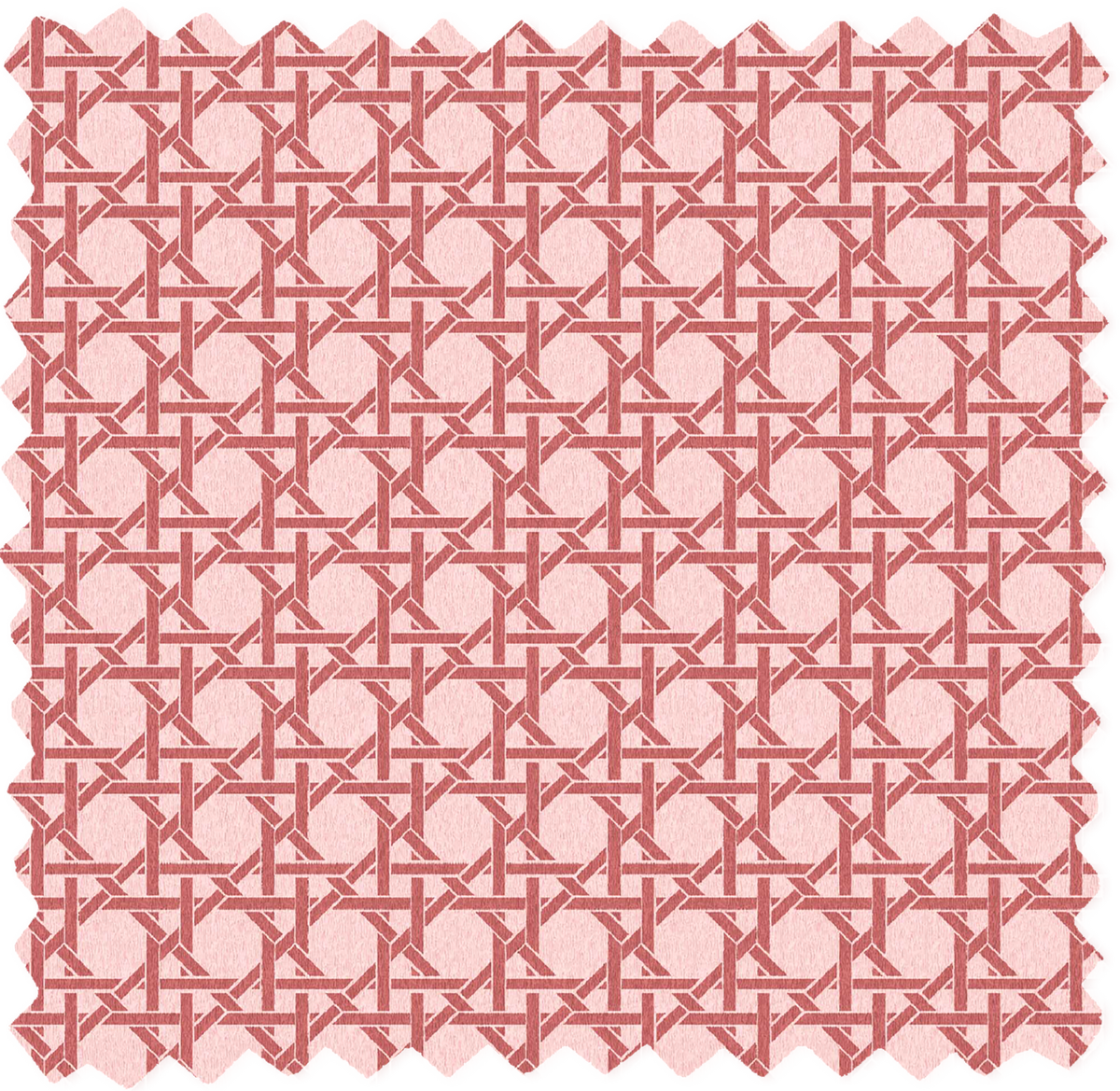 Rattan Rose Red Linen Fabric