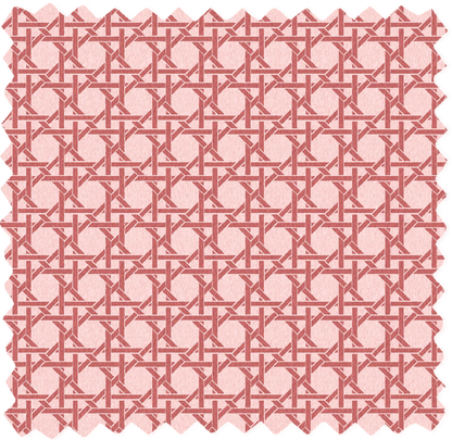 Rattan Rose Red Linen Fabric