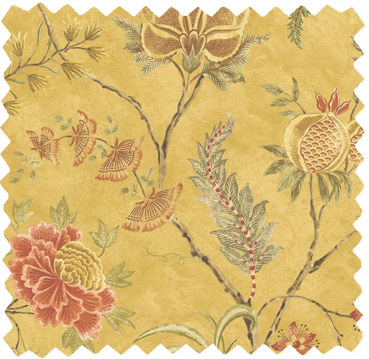 Pedana Saffron Yellow Linen Fabric