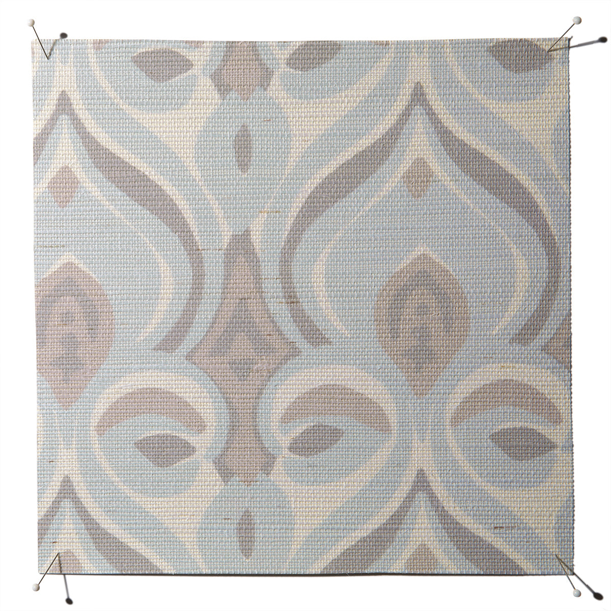 Khiva Grasscloth Wallpaper by Serena Dugan in Dew