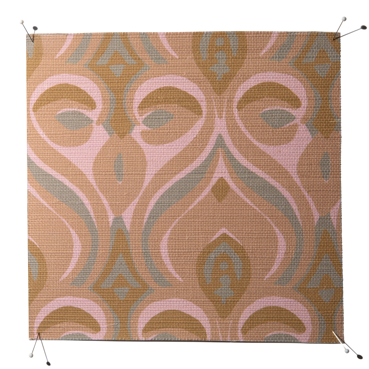 Khiva Grasscloth Wallpaper by Serena Dugan in Caramel