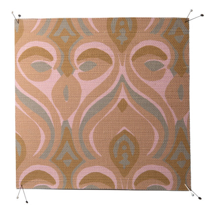 Khiva Grasscloth Wallpaper by Serena Dugan in Caramel